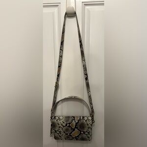 NWT Madewell Snake Print Leather Handbag Crossbody Bag